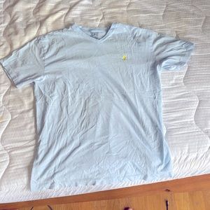 EUC powder blue Polo short sleeve v neck tshirt